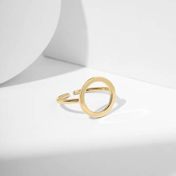 Золотое кольцо Minimal К10128-ж/ЗВС-380ж Золотое кольцо Minimal К10128-ж/ЗВС-380ж