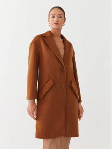 Guess Вовняне пальто Elly W2BL0H WEWU0 Коричневий Relaxed Fit Guess Вовняне пальто Elly W2BL0H WEWU0 Коричневий Relaxed Fit