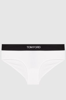 Белые трусики с логотипом