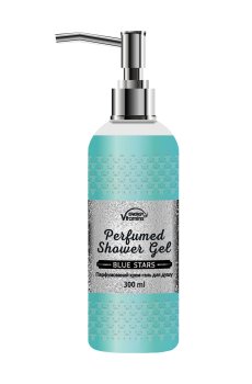 Парфюмированный гель для душа ENERGY of Vitamins Perfumed Blue Stars, 300 мл