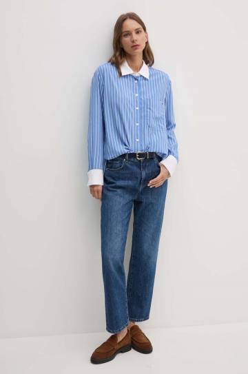 Рубашка Tommy Hilfiger женская relaxed классический воротник WW0WW42296 Рубашка Tommy Hilfiger женская relaxed классический воротник WW0WW42296