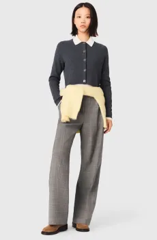 Женский темно-серый шерстяной кардиган Серый 36 MAJE MFPCA00697_Grey