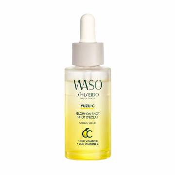Двойная сыворотка для лица Shiseido Waso Yuzu-C Glow-On Shot, 28 мл Двойная сыворотка для лица Shiseido Waso Yuzu-C Glow-On Shot, 28 мл