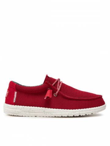 Hey Dude Мокасини Wally Sport Mesh 40403-6W2 Червоний Hey Dude Мокасини Wally Sport Mesh 40403-6W2 Червоний