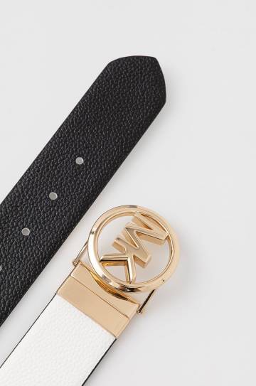 Двухсторонний кожаный ремень MICHAEL Michael Kors женский цвет белый Двухсторонний кожаный ремень MICHAEL Michael Kors женский цвет белый