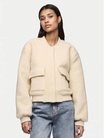 Pieces Куртка бомбер Fully 17152505 Білий Regular Fit Pieces Куртка бомбер Fully 17152505 Білий Regular Fit