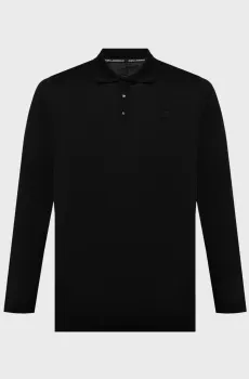 Мужское черное поло Черный XXL Karl Lagerfeld 564200.745000;990