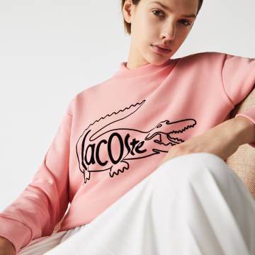 Lacoste толстовка жіноча з круглим вирізом Lacoste толстовка жіноча з круглим вирізом
