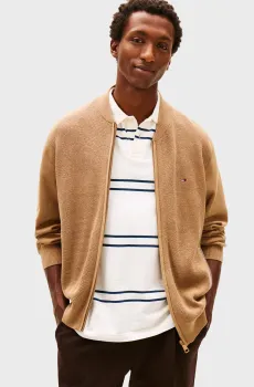 Мужской бежевый кардиган TEXTURED Бежевый XL Tommy Hilfiger MW0MW41543