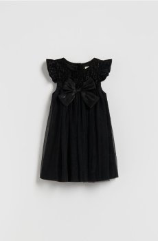 Reserved - Сукня с бантиком - чорний - 523FW-99X