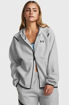 Женское серое худи Unstoppable Flc FZ Серый XS Under Armour 1379842-011