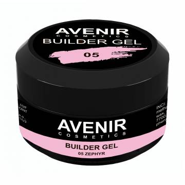 Гель для наращивания ногтей Avenir Cosmetics Builder Gel Pro 05 Zephyre, 15 мл Гель для наращивания ногтей Avenir Cosmetics Builder Gel Pro 05 Zephyre, 15 мл