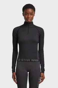 Женский черный лонгслив Seamless Черный L G-Star RAW D26341,D989