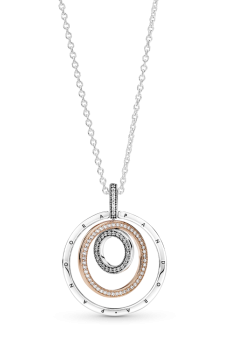 Намисто "Двоколірні кільця"