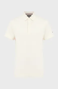 Мужское бежевое поло Бежевый S Tommy Hilfiger MW0MW34747