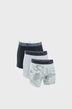 Мужские боксеры (3 шт) Underwear Boxers UA PERFORMANCE TECH - SOLID 6 3PK Разноцветный XS Under Armour 1383879-377