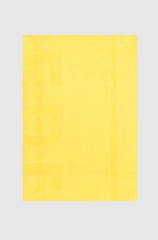 Желтое махровое пляжное полотенце с логотипом