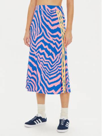 adidas Спідниця-міді FARM Rio 3-Stripes IY0758 Голубий Regular Fit adidas Спідниця-міді FARM Rio 3-Stripes IY0758 Голубий Regular Fit