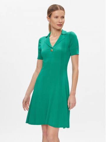Tommy Hilfiger Трикотажна сукня WW0WW41444 Зелений Slim Fit Tommy Hilfiger Трикотажна сукня WW0WW41444 Зелений Slim Fit