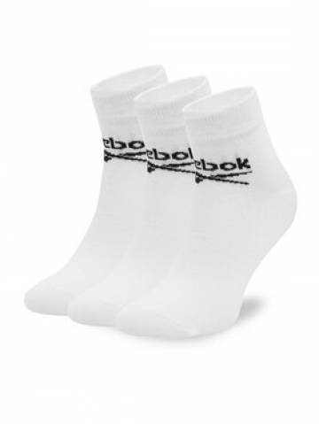 Reebok Набір з 3 пар низьких шкарпеток unisex R0429-SS24 (3-pack) Білий Reebok Набір з 3 пар низьких шкарпеток unisex R0429-SS24 (3-pack) Білий
