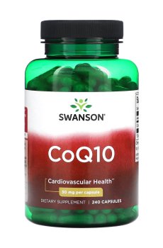 Уценка! Коэнзим Q10 Swanson CoQ10, 30 мг, 240 капсул