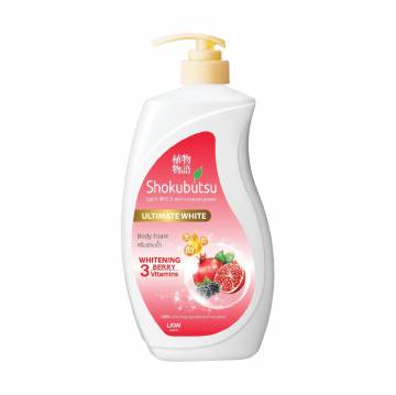 Крем-пена для душа Shokubutsu Monogatari Ultimate White Whitening Berry Vitamins Body Foam, 500 мл Крем-пена для душа Shokubutsu Monogatari Ultimate White Whitening Berry Vitamins Body Foam, 500 мл