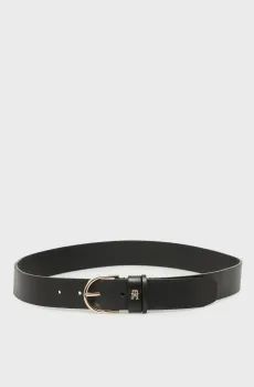 Женский черный кожаный ремень ESSENTIAL EFFORTLESS Черный 95 Tommy Hilfiger AW0AW17757