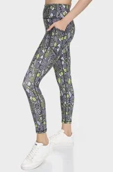 Женские серые леггинсы с узором Серый XS DKNY DP3P2950