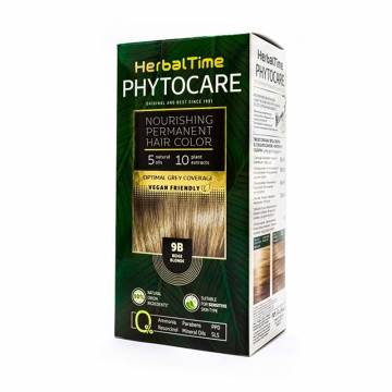 Безаммиачная краска для волос Herbal Time Phytocare Permanent Hair Color 9B Бежевый блонд, 125 мл Безаммиачная краска для волос Herbal Time Phytocare Permanent Hair Color 9B Бежевый блонд, 125 мл