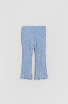 Reserved - Розкльошені легінси з бантиками - світло-блакитний - 507GX-50X