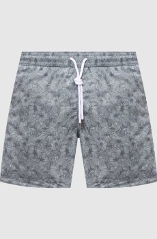 Зеленые шорты для плавания в принт