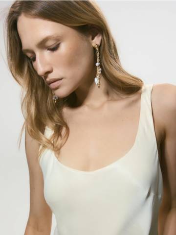 Reserved - Сережки-підвіски - різнобарвний - 932CO-MLC