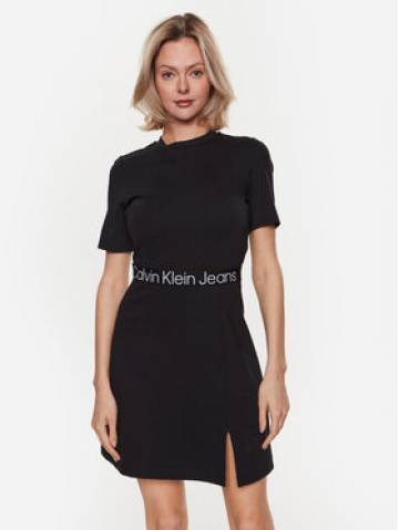 Calvin Klein Jeans Повсякденна сукня J20J221408 Чорний Regular Fit Calvin Klein Jeans Повсякденна сукня J20J221408 Чорний Regular Fit