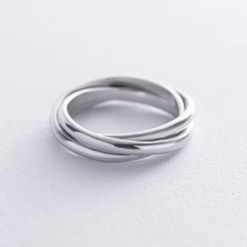Золотое кольцо "Круговорот" (тройное) к07642 Золотое кольцо "Круговорот" (тройное) к07642