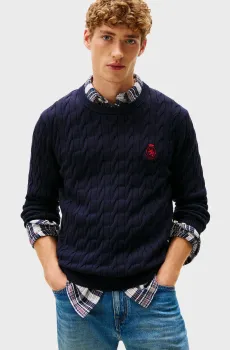 Мужской темно-синий джемпер CLASSIC Синий XL Tommy Hilfiger MW0MW41515