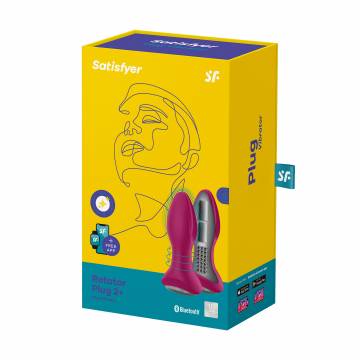 Анальный смарт-вибратор Satisfyer Rotator Plug 2+ Anal Vibrator красный, 1 шт Анальный смарт-вибратор Satisfyer Rotator Plug 2+ Anal Vibrator красный, 1 шт