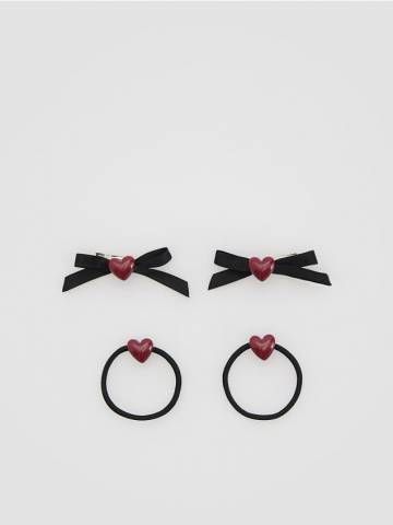 Reserved - Набір аксесуарів для волосся з 4 - червоний - 231GE-33X