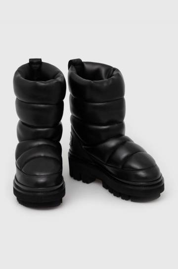 Кожаные сапоги AllSaints Alba Alpine цвет чёрный WF598Z Кожаные сапоги AllSaints Alba Alpine цвет чёрный WF598Z