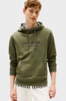 Мужское зеленое худи BRAND LOVE Зеленый L Tommy Hilfiger MW0MW40534