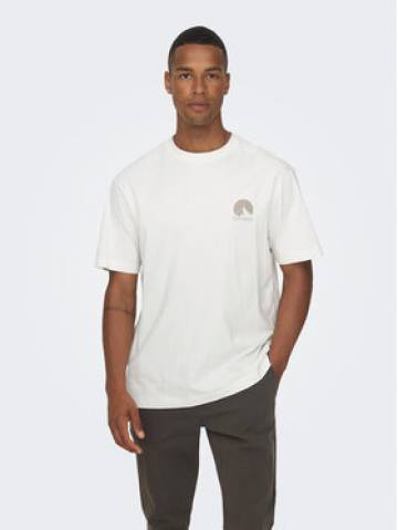 Only & Sons Футболка 22026424 Білий Relaxed Fit Only & Sons Футболка 22026424 Білий Relaxed Fit