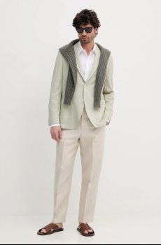 Пиджак с примесью льна BOSS