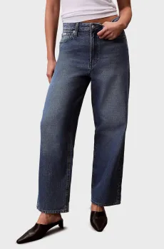 Женские синие джинсы BARREL Синий 26-RG Calvin Klein Jeans LV047E626G
