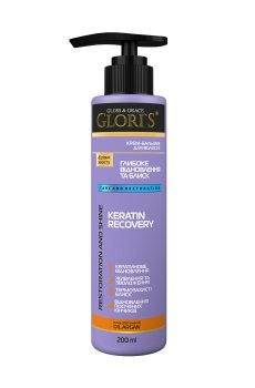 Уценка! Крем-балзам Gloris Keratin Recovery для окрашенных и ослабленных волос, 200 мл