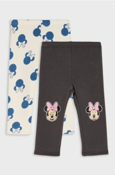 Утеплені бавовняні легінси 2 pack Minnie Mouse - темно-сірий