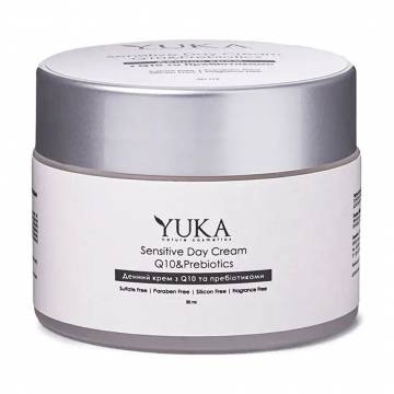 Дневной крем для лица Yuka Sensitive Day Cream, SPF 10, для чувствительной кожи, с Q10 и пребиотиками, 50 мл Дневной крем для лица Yuka Sensitive Day Cream, SPF 10, для чувствительной кожи, с Q10 и пребиотиками, 50 мл