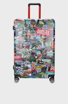 Чемодан PC PRINTED TROLLEY-STICKERS Разноцветный L Diesel DSL004.3