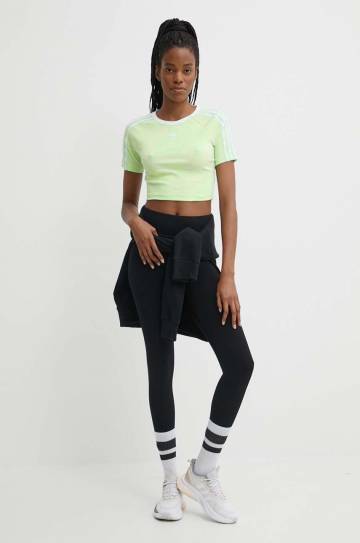 Футболка adidas Originals женская цвет зелёный IP0659 Футболка adidas Originals женская цвет зелёный IP0659