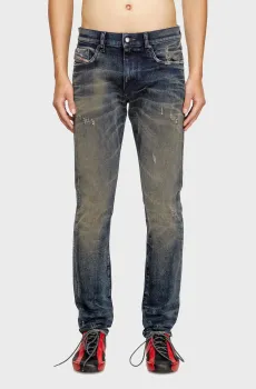 Мужские темно-синие джинсы 2019 D-STRUKT Синий 38-34 Diesel A03558 09M46