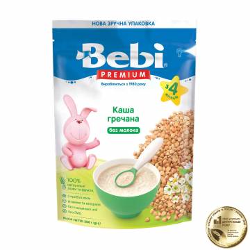 Детская гречневая безмолочная каша Bebi Premium от 4 месяцев, 200 г Детская гречневая безмолочная каша Bebi Premium от 4 месяцев, 200 г