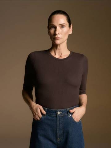 Reserved - Кеди з перлинками - темно коричневий - 739GL-89X